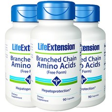 LIFE EXTENSION 支鏈氨基酸膠囊, 90 件, 3個