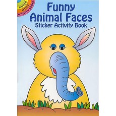 Funny Animal Faces Sticker Activity Book (Dover Little Books: Animals) Dover Publications 11st_amz, Funny Animal Faces Sticker Act
