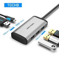 USB-C 허브 vention usb 허브 c 허브 macbook pro 액세서리용 멀티 usb, 협력사, 1개