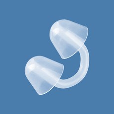 游泳成人嗆水浮潛鼻塞U形兒童通用游泳輔助用品防運動深鼻夾硅膠, 1個, 1個