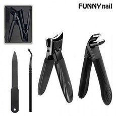 손톱관리 손톱깍이세트 4종 각진 발톱깍이 네일클리퍼 만능손톱깍이 발톱깍기 발톱관리 두꺼운발톱 내성발톱 깍기, 1개, 상세페이지 참조