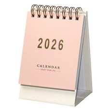 모던앳 2026 미니 탁상 달력, 1개, 핑크