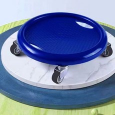 이동식 화분 받침대 좌식 바퀴달린 스텐 사각 회전 바퀴, B. 블루 소음 감소 두꺼운 패널 무릎받침포함, 단일 모델