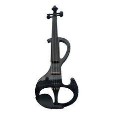 전자 바이올린 입문용 세트 무소음 일렉트릭 연습용 프레임 연주 풀세트, 1개, 1_B형 블랙, 단일 모델