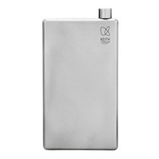 Keith 鎧斯 純鈦隨身酒壺100ml (附漏斗) Ti9306 野道家 便攜酒瓶, 1個