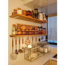 주방보조선반 홈바 인테리어 바테이블 보조 조리대, 7. 오크 60x20cm