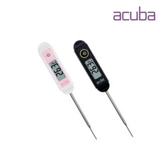 아쿠바 미니미 방수 탐침온도계 CS-102 식품용 디지털 탐침센서 조리용온도계 화이트, 1개