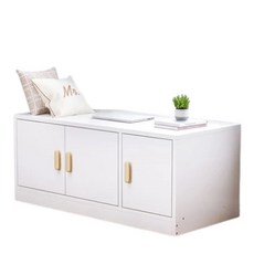 24HR台灣出貨 飄窗櫃落地櫃，多功能收納，穩固安全，簡約風格設計, 落地矮櫃-暖白