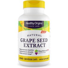 Healthy Origins 葡萄籽萃取素食膠囊 300mg, 150顆, 1罐