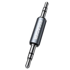 Essager 스테레오 3.5mm AUX 선없는 옥스선 이어폰 헤드폰 연결변환젠더, 0.5m, 그레이, 1개