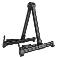 기타이펙터 Miwayer 스탠드 접이식 프레임 바닥 어쿠스틱 클래식 일렉트릭베이스 용 범용 ABS Ba, 1)black