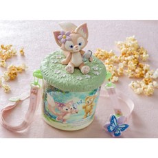 在台現貨 東京 迪士尼 玲娜貝爾 玲娜 LinaBell 爆米花桶 粉紅 狐狸 達菲家族 收納桶, 1個