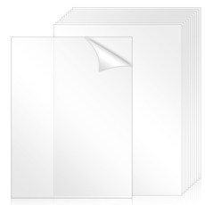 LDO 12개 투명 메모장 13*18cm/ 15*20cm/ 20*25cm/ 25*30cm 4가지 사이즈 아크 다기능연질 투명 아크릴 페인팅 DIY 그림 메모보드 그리기판, 20*25cm12개