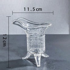 復古風三足爵杯 創意玻璃酒杯, 1個, 單隻裝帝王杯105毫升