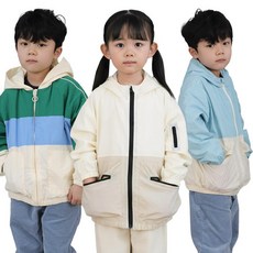 아동용 멀티포켓 바람막이 점퍼