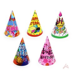 생일꼬깔모자 6P 파티모자 생일파티용품 세트 yss+79843pc