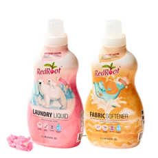 레드루트 [1+1기획세트] 유아 아기 세탁세제 1L 1개 + 섬유유연제 1L 1개 스위트플로럴향, 1세트, 2입