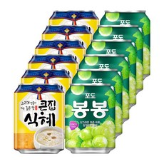 해태 식혜 + 봉봉포도 238ml 12개입 사무실 캔음료, 12개