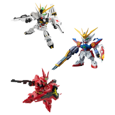BANDAI 鋼彈 SD鋼彈 SDEX 016 & 017 & 018 牛鋼 & 沙薩比 & 飛翼零式鋼彈 3入套組, 1個