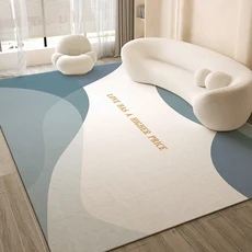 유렵풍 거실용 러그 VIKAMA 북유럽 간단한 카펫 거실 커피 테이블 플란넬 미끄럼 방지 침실 머리맡 바닥 매트 홈 인테리어, 55)FLR-7