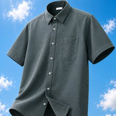고퀄리티 시원한 시어커서 반팔 와이셔츠 95~130 반소매 구김없는 스판 링클프리 M~4XL 빅사이즈