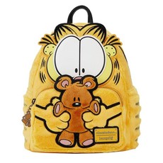 Loungefly 라운지플라이 Garfield + Pooky 플러시 미니 백팩 배낭 가방 블랙 433337