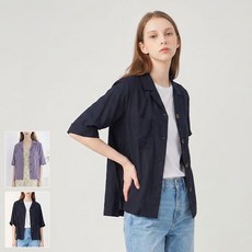 [로코엘라]세린 프렌치린넨 블렌디드 여성 셔츠형 자켓