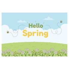 3월 봄 계절 배경 현수막 283