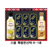 CJ제일제당 스팸 특별한선택 H-1호 H1호 선물세트 햄세트+쇼핑백포함, 4세트, 4세트