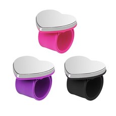 Hilltian 자석 바느질 핀쿠션 손목 밴드 자석 핀 쿠션 손목 바느질 브레이딩용 마그네틱 핀 홀더 손목 밴드 퍼플 핑크 블랙 3개, 1개