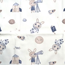 嬰兒防水尿墊 隔尿墊 防水墊 產褥墊 生理墊 尿布墊 防水尿墊 寵物墊 尿墊 寵物尿墊, 70x90cm-太空兔兔, 1個