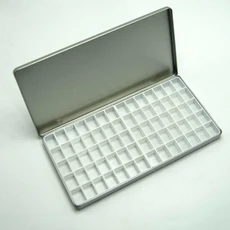 휴대용 수채화 물감 디펜서 양철 상자 팔레트 acuarela 액세서리 미술 용품 23cm, 02 70 Girds with Tin