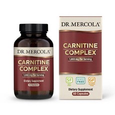 DR. MERCOLA 左旋肉鹼複合膠囊 1000mg, 60顆, 1罐