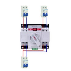 전원 자동절체기 자동전환 이중스위치 듀얼 캠핑카, 단일 항목, 1개