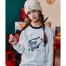 지프 JEEP JEEPKIDS 워킹베어 링거 티셔츠KQ5TSU061WH 385972