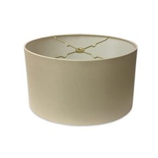 Royal Designs Inc. 얕은 타원형 하드백 램프 갓 HB-611-12LNEG 리넨 에그쉘 25.4 x 15.4 x 17.8cm(10 x 6 x 12 x 7.5, 베이지, 16 x 18 x 9.5, 1개