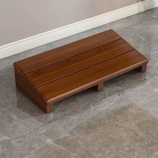 원목 경사진 발판 나무 1개 설거지 주방 디딤판, 60cm 방수 커피색 고저형