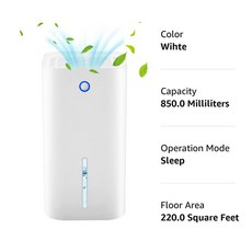 除溼機家用抽溼機靜音臥室空氣吸溼器除潮器小型地下室回南天神器, 經典款(水箱850ML):美插頭