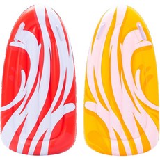 조이인 2팩 풍선 바디 보드 물 미끄럼틀용 수영 학습 훈련 여름 물놀이 패드, Red,Yellow