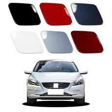 Goholy 자동차 전면 범퍼 헤드라이트 와셔 커버 볼보 V40 2013-2020 헤드라이트 와셔 노즐 커버 31283734 31283735 워터 스프레이 커버 플라멩코 레드, Right Passengers side