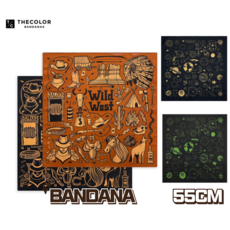 마우셀 브랜드 반다나 55CM 면 국산 디자인 스카프 등산 손수건 런닝 헤어두건 캠핑 체육대회