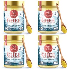 4th & Heart 포스 앤 하트 히말라야 핑크솔트 기 버터, 255g, 4개