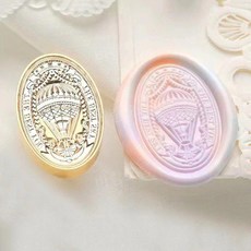 웨딩 왁스 스탬프 프레임 몰드 레트로 꽃 문양 1개, 19