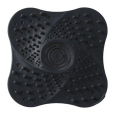 衛生間水槽防堵塞地漏蓋 浴室過濾器 廚房水池下水道毛髮過濾網 地漏蓋 毛髮過濾網 排水孔濾網 矽膠過濾網 水孔專用蓋, 超強過濾力-黑色【1個裝】【清麗人】