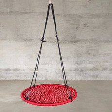 원형그네 감통그네 행잉 카페 오락 실내놀이감각 원형 스윙 야외용, 8. 레드 120cm