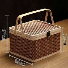 목욕 빨대가방 수영장 바구니 소형 부티크 선물 바구니 S 베이지, 1개