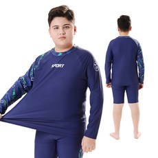 UPPERCUT 빅사이즈 남아 래쉬가드 세트 비만 통통남아 체형커버 수영복 세트 생존수영 다이빙 물놀이 서핑