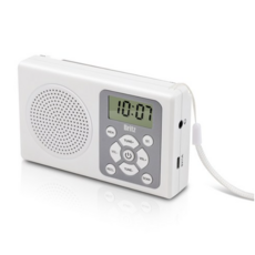 브리츠 휴대용 FM 라디오, BZ-R120, 화이트