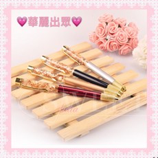 華麗鎏金紋繡手工筆 臺灣現貨 金箔鎏金手工筆 適用2代輕氧針, 1個, 鎏金紅