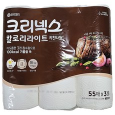 크리넥스 칼로리라이트 펄프 키친타월, 3개입, 6개